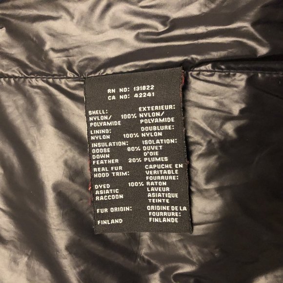 SAM Quilted Down Puffer Dark Blue Coat Zip Closure Excellent Condition Size L - Picture 5 of 7